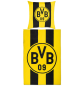 Preview: Borussia Dortmund - Bettwäsche Blockstreifen 135 x 200 cm